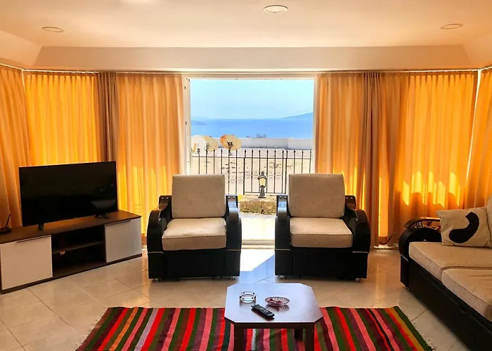 Burcu Residence, Magnificent Sea View, Cozy, Free Otopark, Free Wifi דירה *